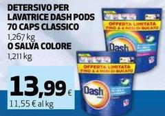 Dash - Detersivo Per Lavatrice Pods 70 Caps Classico