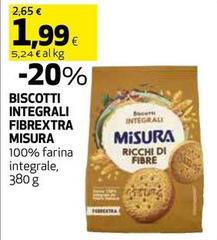 Misura - Biscotti Integrali Fibrextra