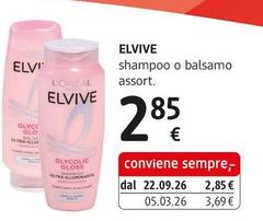 L'Oreal - Elvive Shampoo O Balsamo Assort.