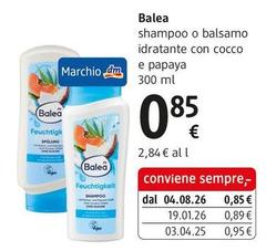 Balea - Shampoo O Balsamo Idratante Con Cocco E Papaya 300 Ml 