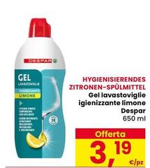 Despar - Gel Lavastoviglie Igienizzante Limone