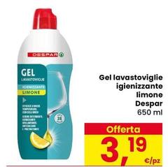 Despar - Gel Lavastoviglie Igienizzante Limone