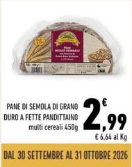 Pandittaino - Pane Di Semola Di Grano Duro A Fette Panditaino