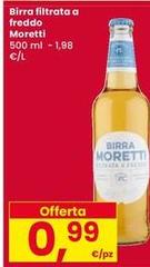 Moretti - Birra Filtrata A Freddo