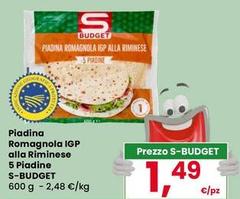 S budget - Piadina Romagnola IGP Alla Riminese Piadine