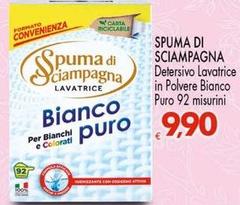 Spuma di Sciampagna - Detersivo Lavatrice In Polvere Bianco Puro 92 Misurini