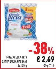 Galbani - Mozzarella Tris Santa Lucia