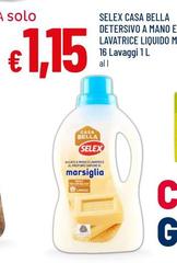 Selex - Casa Bella Detersivo A Mano E Lavatrice Liquido 16 Lavaggi