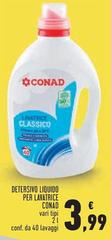 Conad - Detersivo Liquido Per Lavatrice