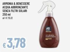 Amarsi & piacersi - Acqua Abbronzante Senza Filtri Solari