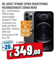 Apple - Iphone 12 Pro Smartphone Ricondizionato 256gb Nero
