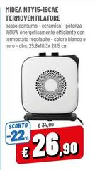 Midea - Nty15-19cae Termoventilatore