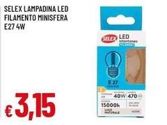 Selex - Lampadina Led Filamento Minisfera