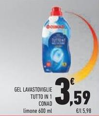 Conad - Gel Lavastoviglie Tutto In 1