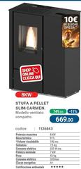 Stufa A Pellet Slim Carmen