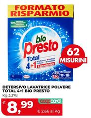 Bio Presto - Detersivo Lavatrice Polvere Total 4+1