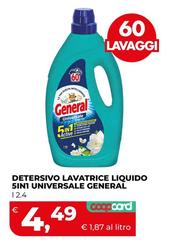 General - Detersivo Lavatrice Liquido 5in 1 Universale