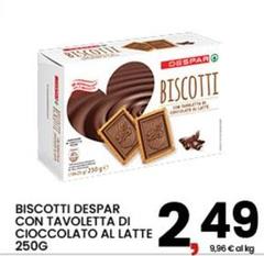 Despar - Biscotti Con Tavoletta Di Cioccolato Al Latte