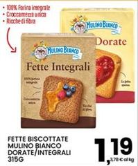 Mulino Bianco - Fette Biscottate Dorate/Integrali
