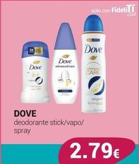 Dove - Deodorante Stick/Vapo/Spray