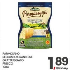 Parmareggio - Parmigiano Reggiano Granterre Grattuggiato Fresco