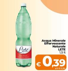 Lete - Acqua Minerale Effervescente Naturale