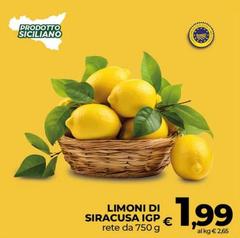 Limoni Di Siracusa IGP