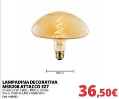 Lampadina Decorativa MSR200 Attacco E27