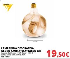 Globo - Lampadina Decorativa  Ambrato Attacco E27