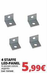 4 Staffe Led-Panel