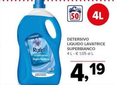 Rixel - Detersivo Liquido Lavatrice Superbianco