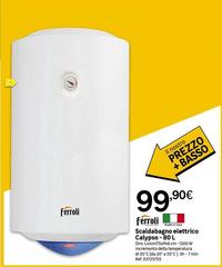 Ferroli - Scaldabagno Elettrico Calypso - 80 L