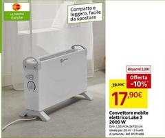 Equation - Convettore Mobile Elettrico Lake 3 2000 W