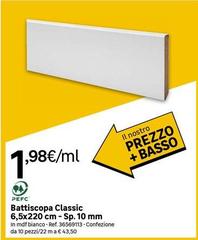 Battiscopa Classic 6,5x220 Cm - Sp. 10 Mm