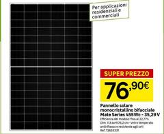 Pannello Solare Monocristallino Bifacciale Mate Series 455Wc - 35,29 V