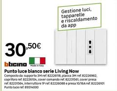 Bticino - Punto Luce Bianco Serie Living Now
