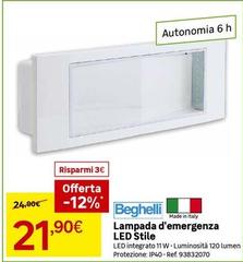Beghelli - Lampada D'Emergenza Led Stile