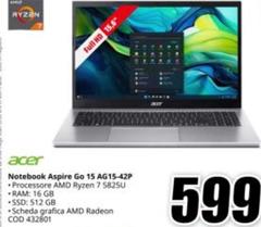 Acer - Notebook Aspire Go 15 A15-42P