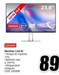 Lenovo - Monitor L24-4C
