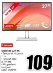 Lenovo - Monitor L27-4C