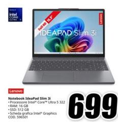 Lenovo - Notebook Ideapad Slim 3i