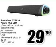 Soundbar Gxt620 Axón Rgb Led
