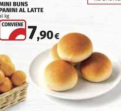 Mini Buns Panini Al Latte