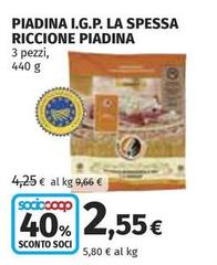 Riccione piadina - Piadina I.G.P. La Spessa