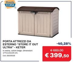 Keter - Porta Attrezzi Da Esterno Store It Out Ultra