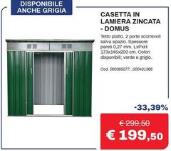 Casetta In Lamiera Zincata Domus