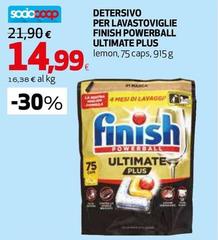 Finish - Detersivo Per Lavastoviglie Powerball Ultimate Plus