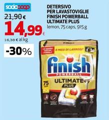 Finish - Detersivo Per Lavastoviglie Powerball Ultimate Plus