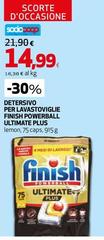 Finish - Detersivo Per Lavastoviglie Powerball Ultimate Plus