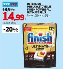 Finish - Detersivo Per Lavastoviglie Powerball Ultimate Plus